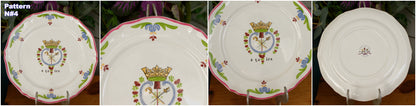 1940s ~ "A Ca Ira 1791" Saint Amand ~ French Vintage Ironstone Salad Plate ~ Revolutionary Constitution Decorative Plate ~ Terre de fer