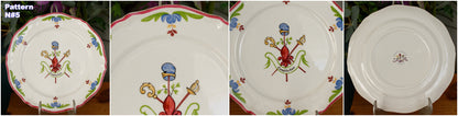 1940s ~ "A Ca Ira 1791" Saint Amand ~ French Vintage Ironstone Salad Plate ~ Revolutionary Constitution Decorative Plate ~ Terre de fer