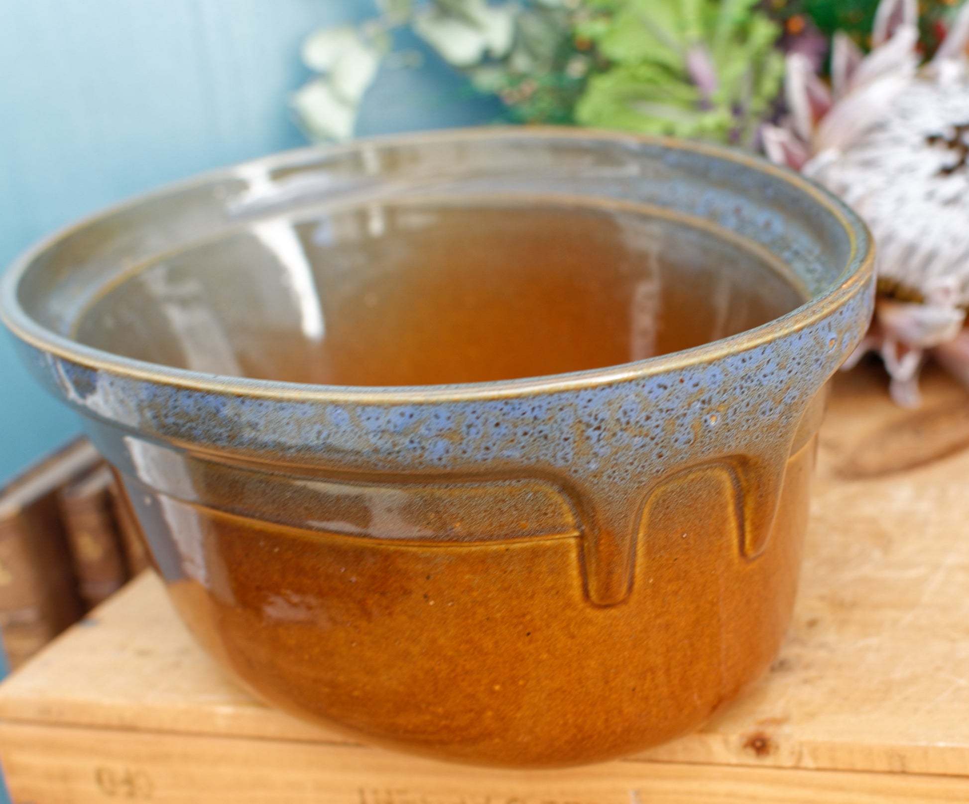 French Vintage Glazed Ceramic Stoneware Oval Casserole Dish CEMIPORT Enameled Sandstone Gratin Pan