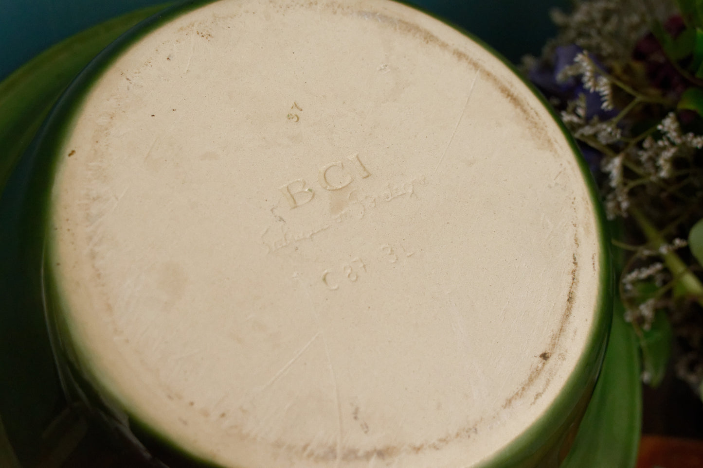 Français vintage « Charcuterie de Porc Fermier/L’Ancienne » Plat de cocotte ovale en grès céramique émaillé ~ Poêle à gratin en grès émaillé