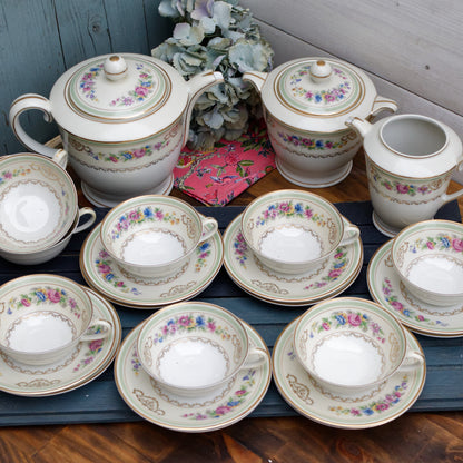 French Fine Porcelain FRANCE Charles Ahrenfeldt LIMOGES 25 coffee tea service