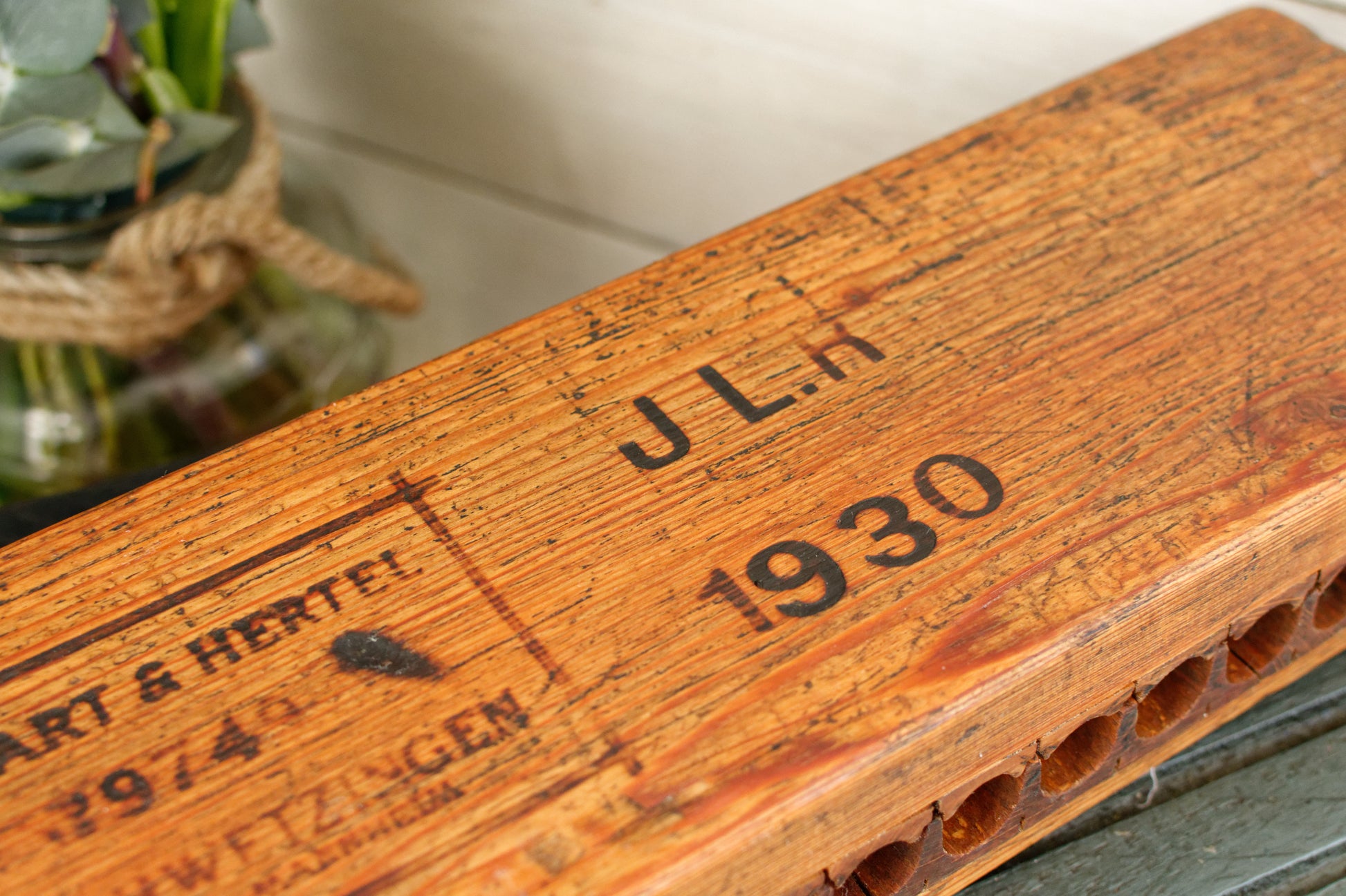 German Antique Collectible Wooden 20 Cigar Mold Press.  Hart & Hertel No. 19749 Schwetzingen Hei Mannheim JH.L. "DRGM" (Deutsches Reiches Gebrauchs Musterschutz) 