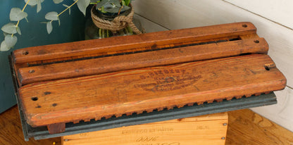 1865 German Antique Collectible Wooden 20 Cigar Mold Press G.Siebert 1865 Wien Germany Tobacco Mold Pressoir Moule a Cigare en Bois