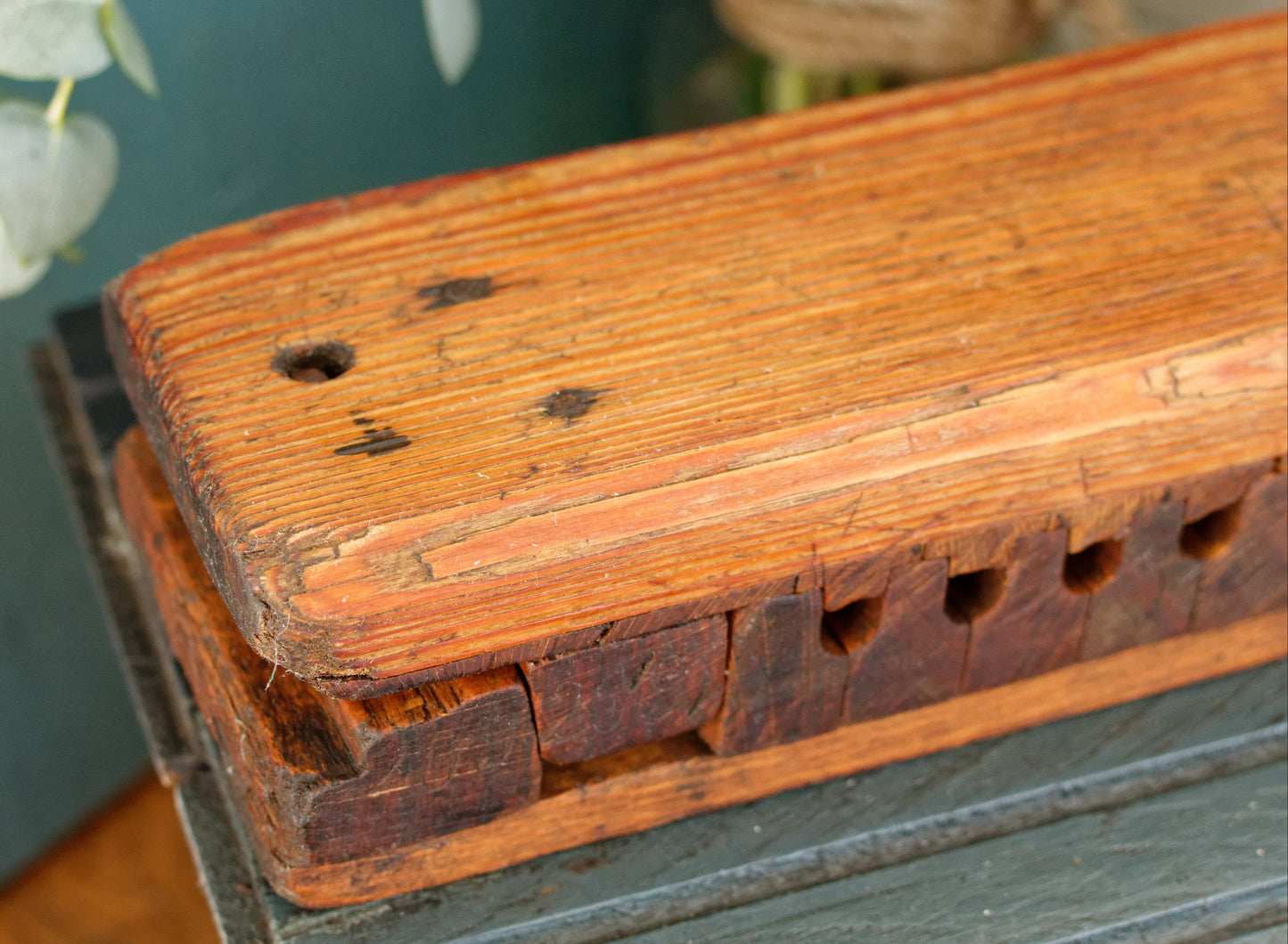 1865 German Antique Collectible Wooden 20 Cigar Mold Press G.Siebert 1865 Wien Germany Tobacco Mold Pressoir Moule a Cigare en Bois