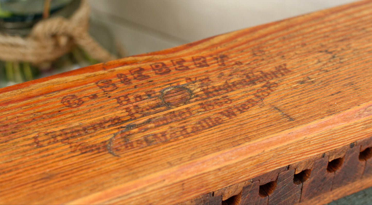 1865 German Antique Collectible Wooden 20 Cigar Mold Press G.Siebert 1865 Wien Germany Tobacco Mold Pressoir Moule a Cigare en Bois