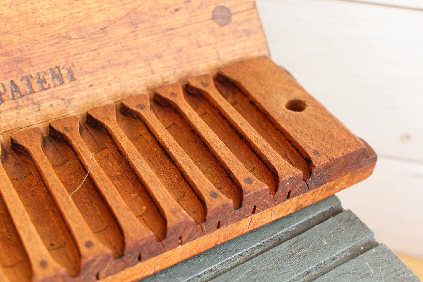Antique Dutch Collectible Wooden 20 Cigar Mold Press  L. Bezemer et ZN No. 6584 Helmond Holland Tobacco Mold Pressoir Moule a Cigare en bois