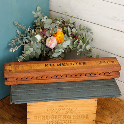 Vintage Dutch Collectible Wooden 20 Cigar Mold Press  RITMEESTER 27365 Perlu-Vorm 248 Tobacco Mold Pressoir Moule a Cigare en bois