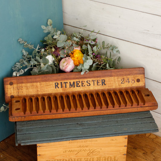 Vintage Dutch Collectible Wooden 20 Cigar Mold Press  RITMEESTER 27365 Perlu-Vorm 248 Tobacco Mold Pressoir Moule a Cigare en bois
