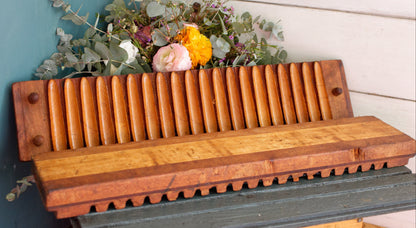 Vintage Dutch Collectible Wooden 20 Cigar Mold Press L. Bezemer et ZN N.V. MED. OCTR001 Perlu-Vorm Patent No. 77365 Helmond Holland KVW126 Tobacco Mold Pressoir Moule a Cigare en bois