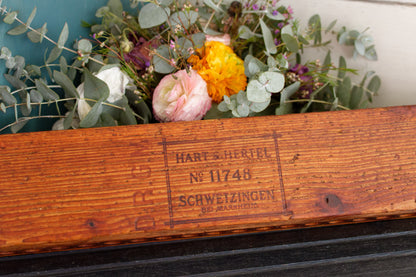 German Vintage Collectible Wooden 20 Cigar Mold Press DRGM Hart & Hertel No.11748 Schwetzingen BEI Mannheim Tobacco Mold