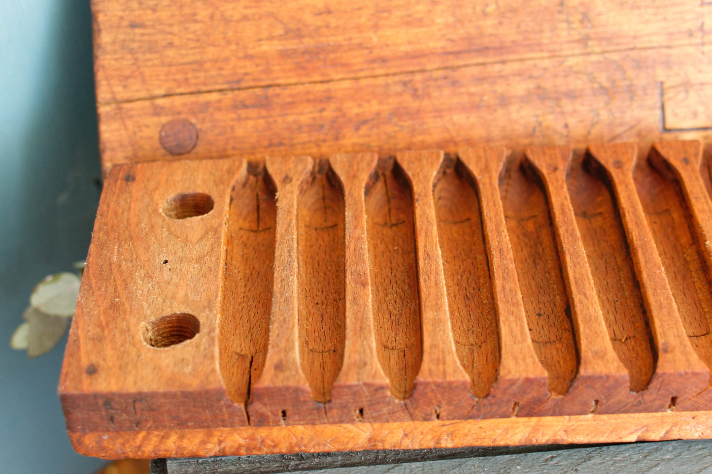 Antique Dutch Collectible Wooden 20 Cigar Mold Press  L. Bezemer et ZN No. 6584 Helmond Holland Tobacco Mold Pressoir Moule a Cigare en bois