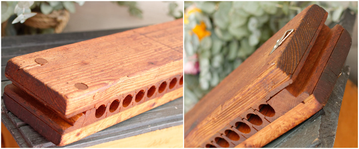 German Vintage Collectible Wooden 20 Cigar Mold Press DRGM Hart & Hertel No.11748 Schwetzingen BEI Mannheim Tobacco Mold