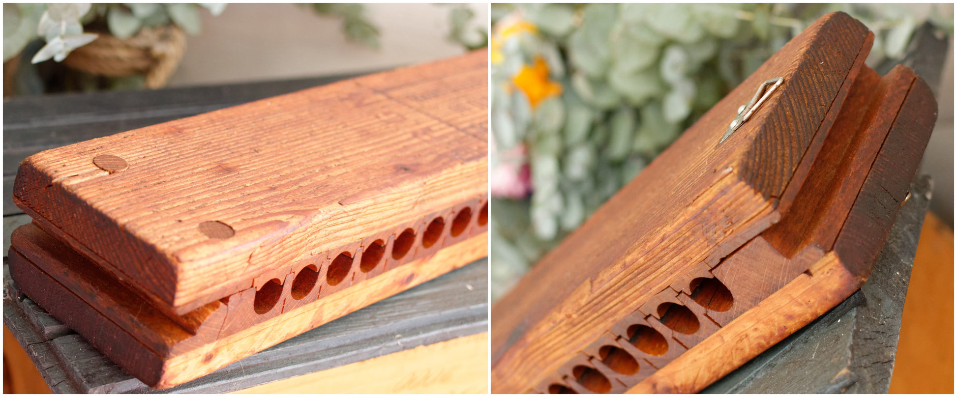 German Vintage Collectible Wooden 20 Cigar Mold Press DRGM Hart & Hertel No.11748 Schwetzingen BEI Mannheim Tobacco Mold