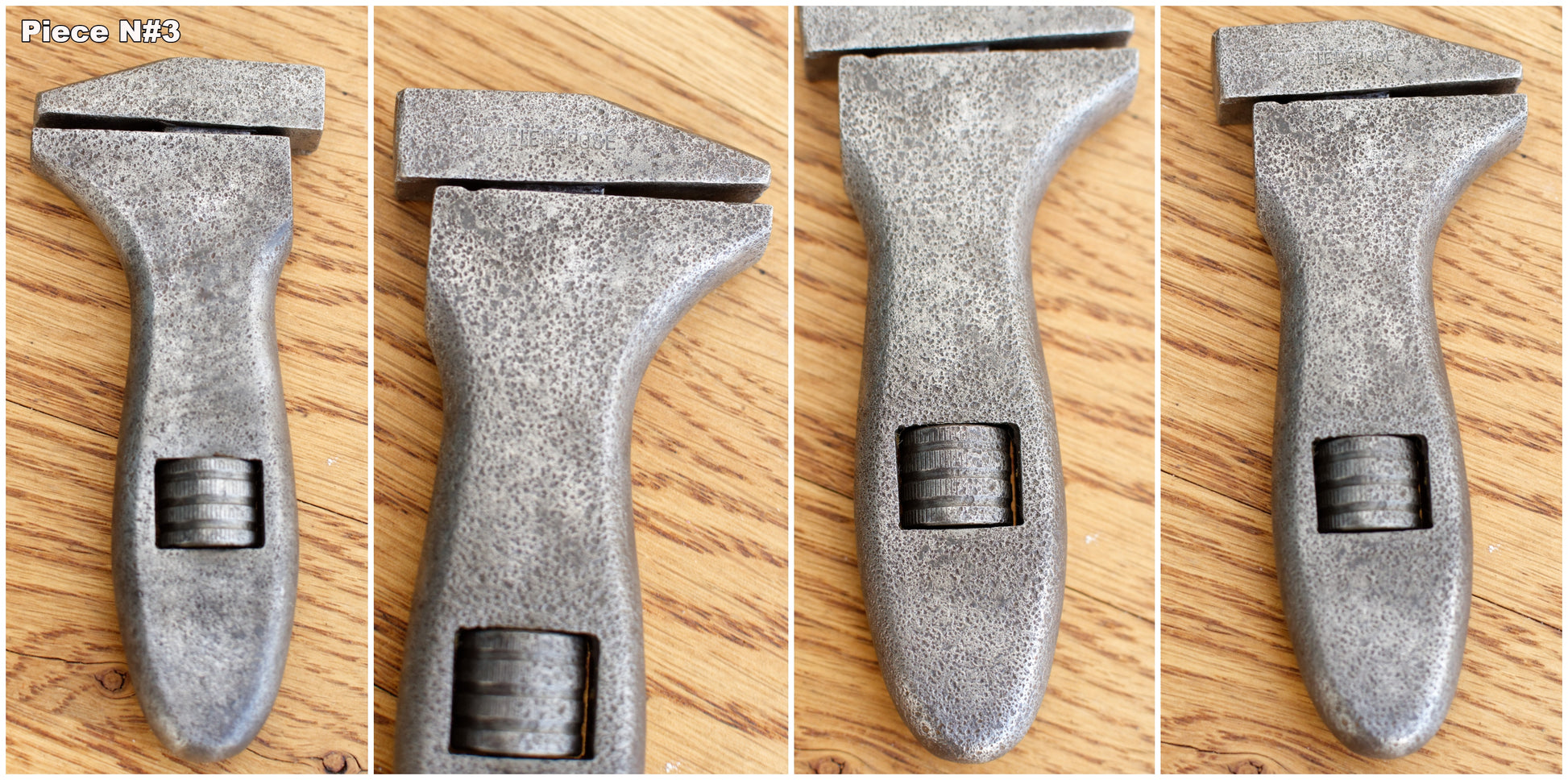 French Antique Mini Adjustable Wrench Spanner PREFER BULLDOG Vintage Forged Steel Clé a Molette Farmhouse Manual Tool