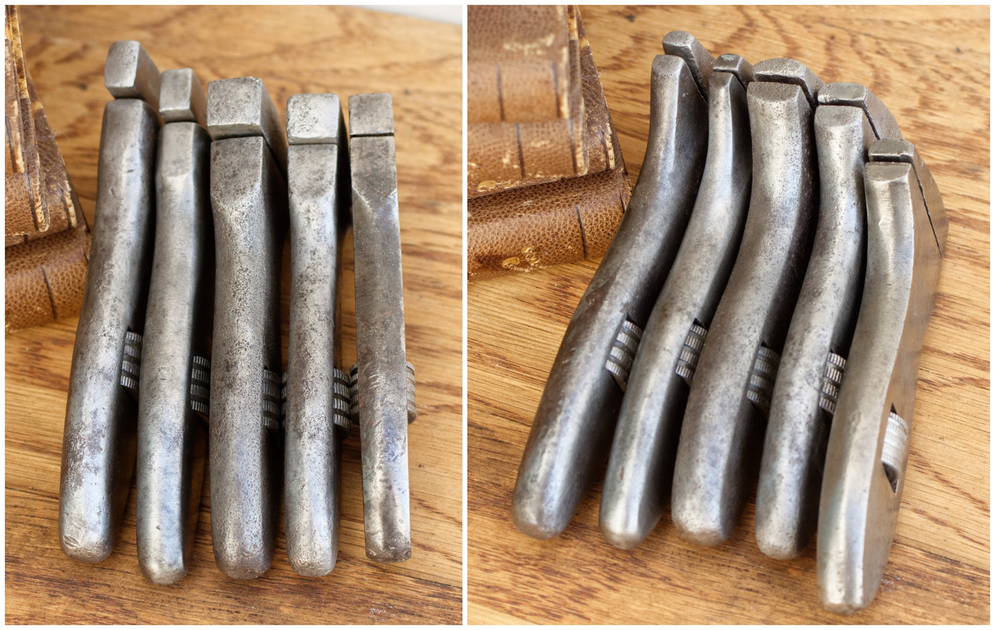 French Antique Mini Adjustable Wrench Spanner PREFER BULLDOG Vintage Forged Steel Clé a Molette Farmhouse Manual Tool