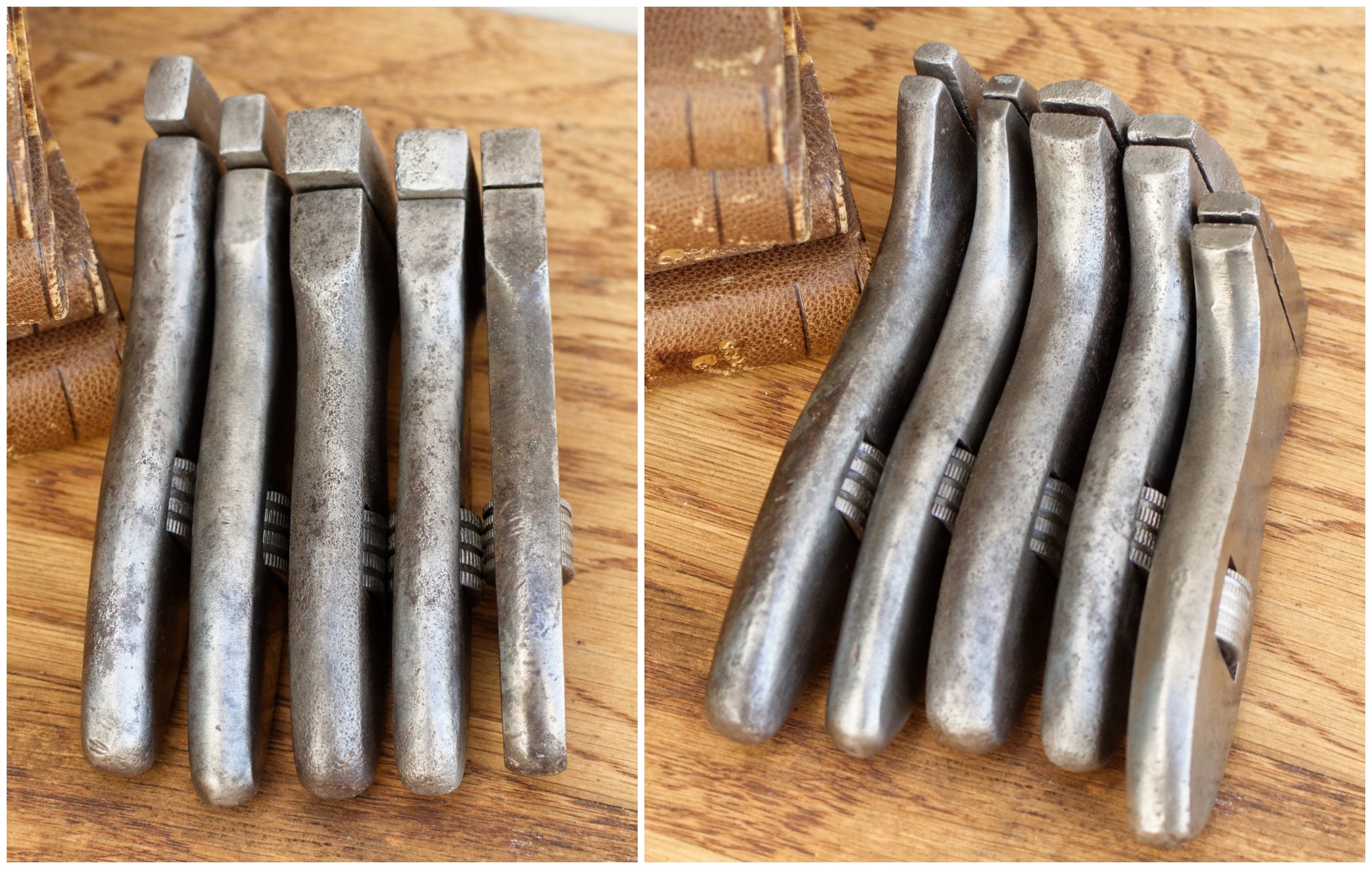 French Antique Mini Adjustable Wrench Spanner PREFER BULLDOG Vintage Forged Steel Clé a Molette Farmhouse Manual Tool