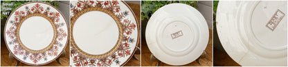 DERBY Motif Sarreguemines U&C French Antique Ironstone Polychrome Small Plate Terre de Fer en FAIENCE