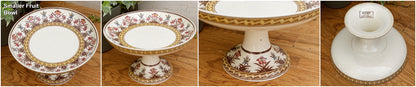 DERBY Motif Sarreguemines U&C French Antique Ironstone Polychrome Small Plate Terre de Fer en FAIENCE