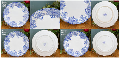 Belgian Antique Ironstone DORDRECHT Motif Boch Freres Keramis (BFK) Blue Transferware Plate Terre de Fer en Faience