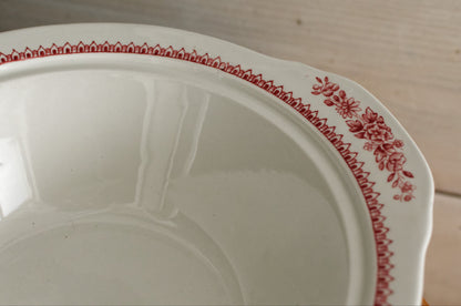 DORSET Woods & Sons Burslem English Vintage Ironstone Polychrome Covered Serving Tureen Fine China