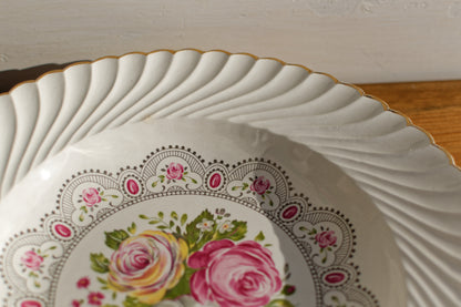 1930s ~ K&G (Keller et Guérin) Luneville ~ French Antique Ironstone Floral Round Flat Edge Hollow Serving Plate ~ Terre de Fer