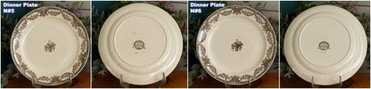 DUBARRY Sarreguemines U&C French Antique Ironstone Polychrome Dinner Plate "Assiette" Terre de Fer en Faience