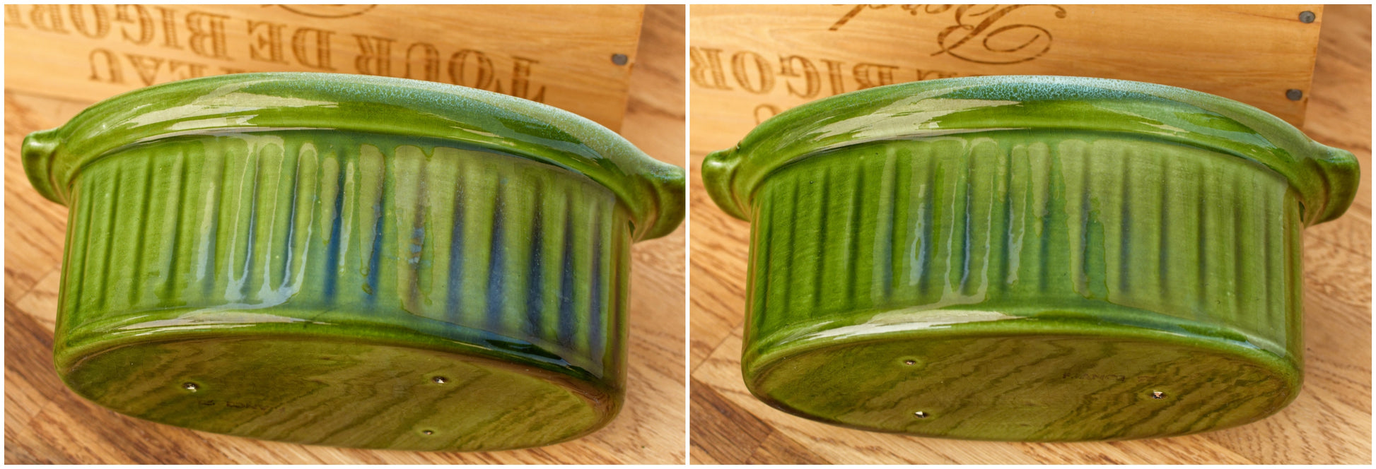 Duck Shaped Pate Dish French Vintage Oval Foie Gras Lidded Terrine Pot Casserole Barbotine Majolica Stoneware for Pate Made in France