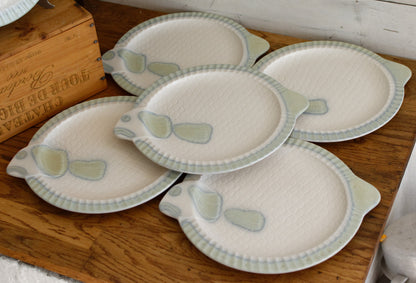 1960s Staffel West Germany German Vintage BARBOTINE Fish Shaped Large Plate Ceramic Seafood Serving Platter Earthenware Faience en Terre de Fer