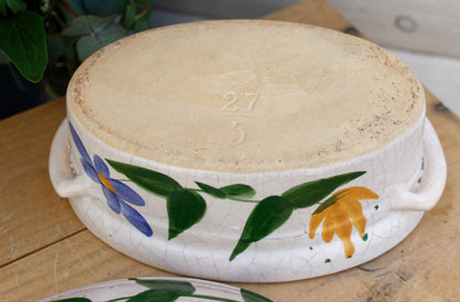 La Bourguignonne French Vintage Oval Foie Gras Lidded Terrine Pot Covered Casserole Stoneware for Pate Made in France