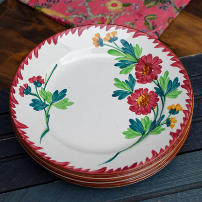 French Antique Ironstone Small Plate COLMAR Sarreguemines UC Terre de fer