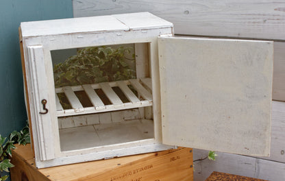 Garde Manger Fromagier French Antique Wooden Hanging Cheese Storage Box Rustic Farmhouse Cooling Mesh Closet