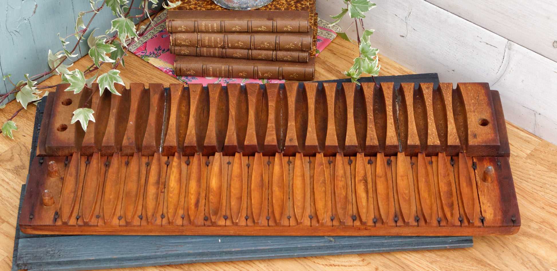 Antique Collectible Wooden Cigar Mold Press Germany G.SIEBERT N#6354 HANAU A/M 20 Tobacco Mold