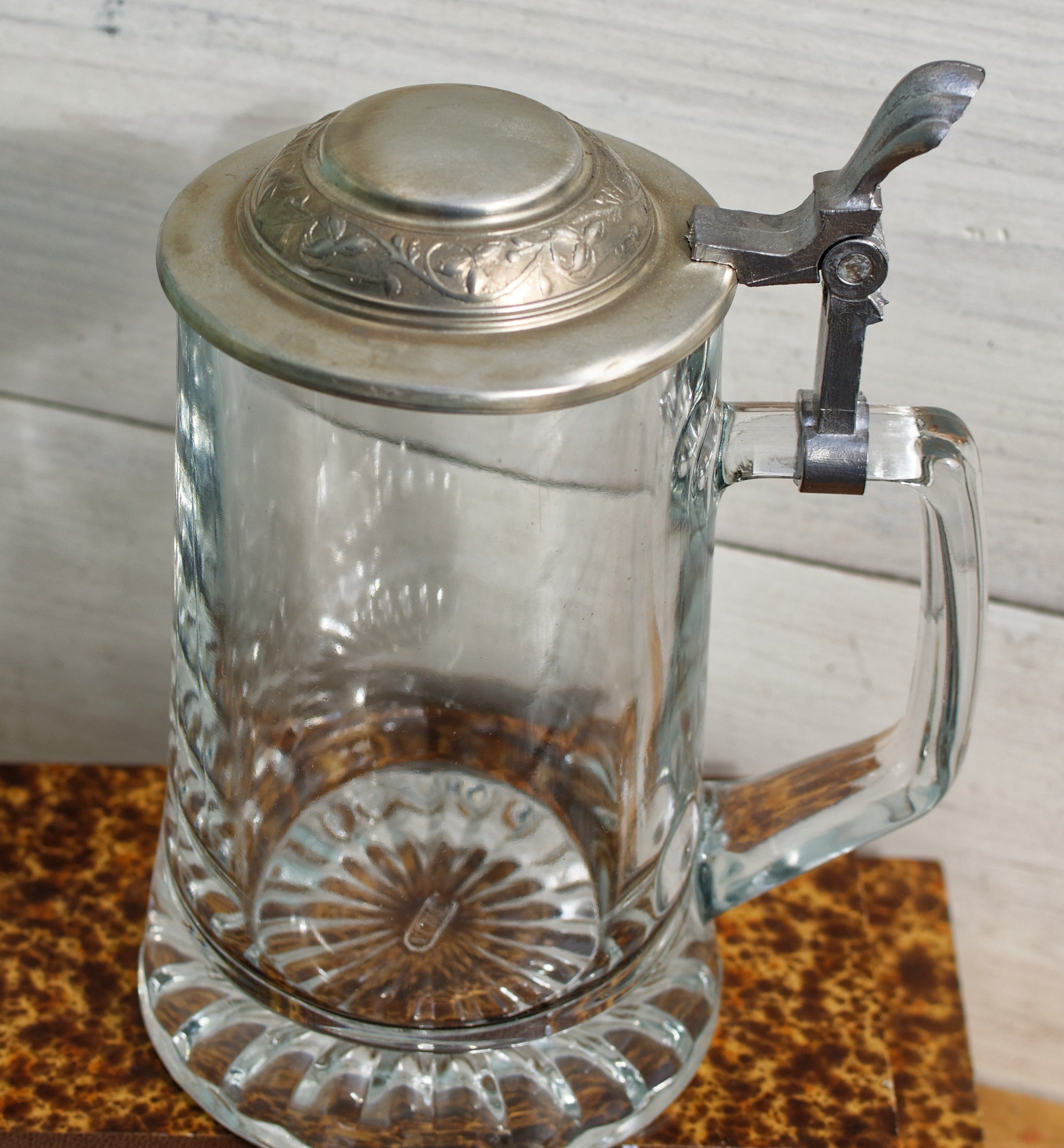 Vintage West German Beer Stein newest with pewter lid