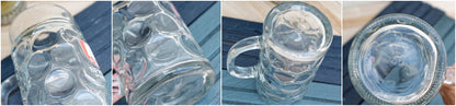 German Austrian Vintage Tall Beer Stein Mug Collectible Glassware European Octoberfest Large Dimpled 1 Liter Beer Mug 1 litre GS SPARTEN MUNCHEN & JW AUGUSTINER BRAU MUNCHEN GEGRUNDET 1328 Made in Austria