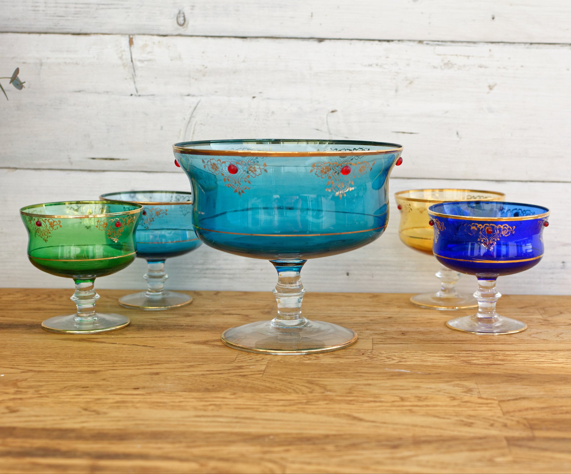 Vintage Fine Glassware Fruit Service