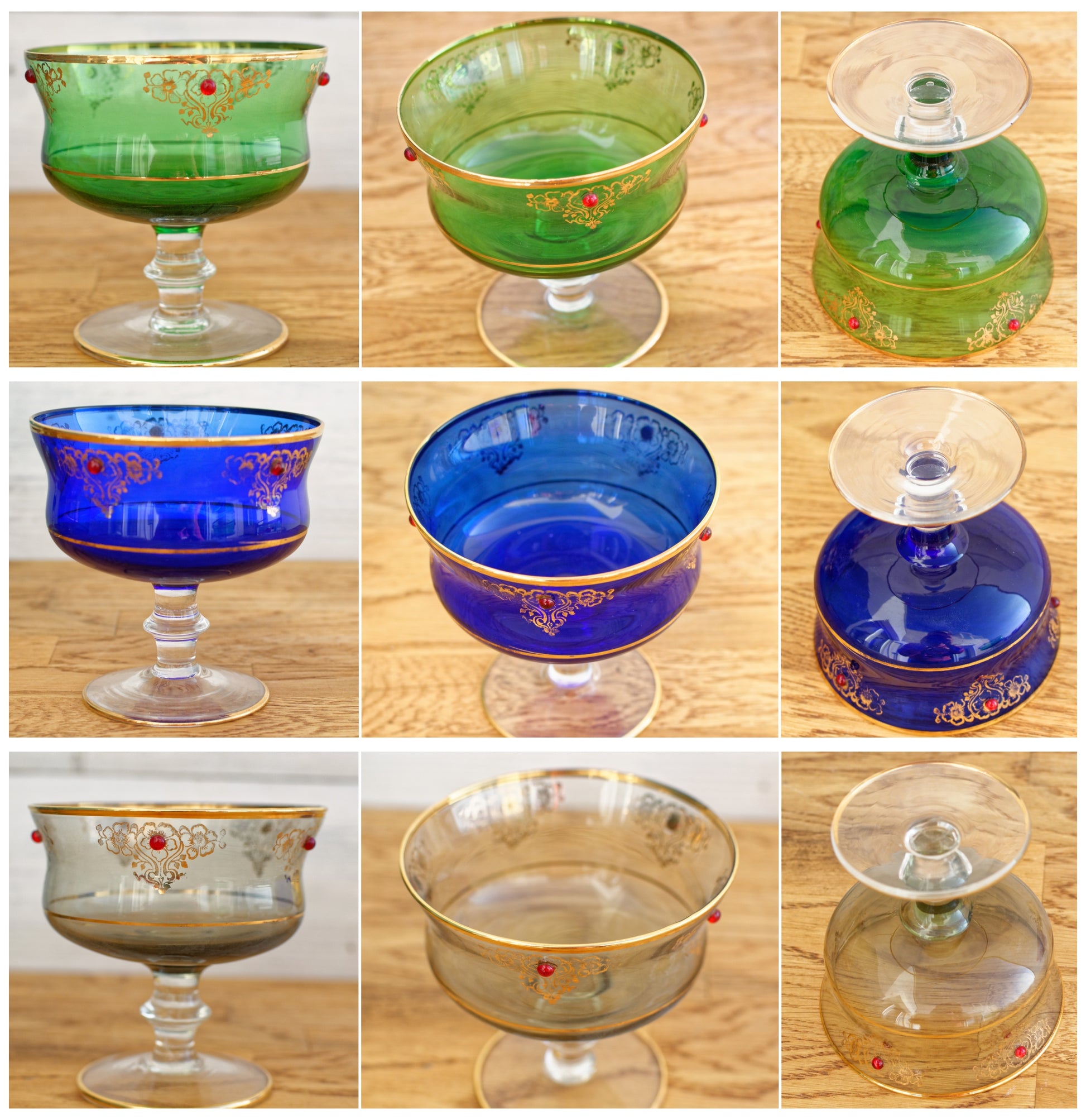 Vintage Fine Glassware Fruit Service