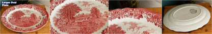 English Ironstone Red ROMANTIC ENGLAND Royal Staffordshire Ironstone Dishwasher Safe J&G Meakin England 
