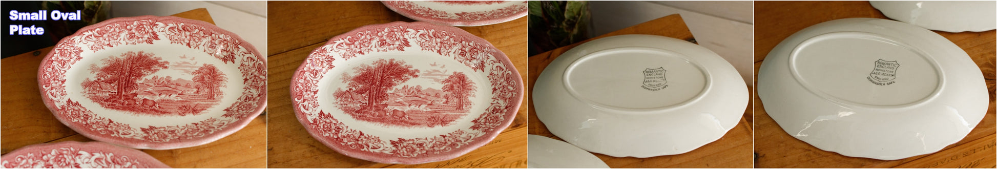 English Ironstone Red ROMANTIC ENGLAND Royal Staffordshire Ironstone Dishwasher Safe J&G Meakin England 