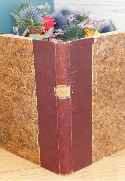1908 Au Japon Choses Vues by Clive Holland Published by Vuibert et Nomy PARIS French Antique Collectible Illustrated Handmade Hardcover Book Livre