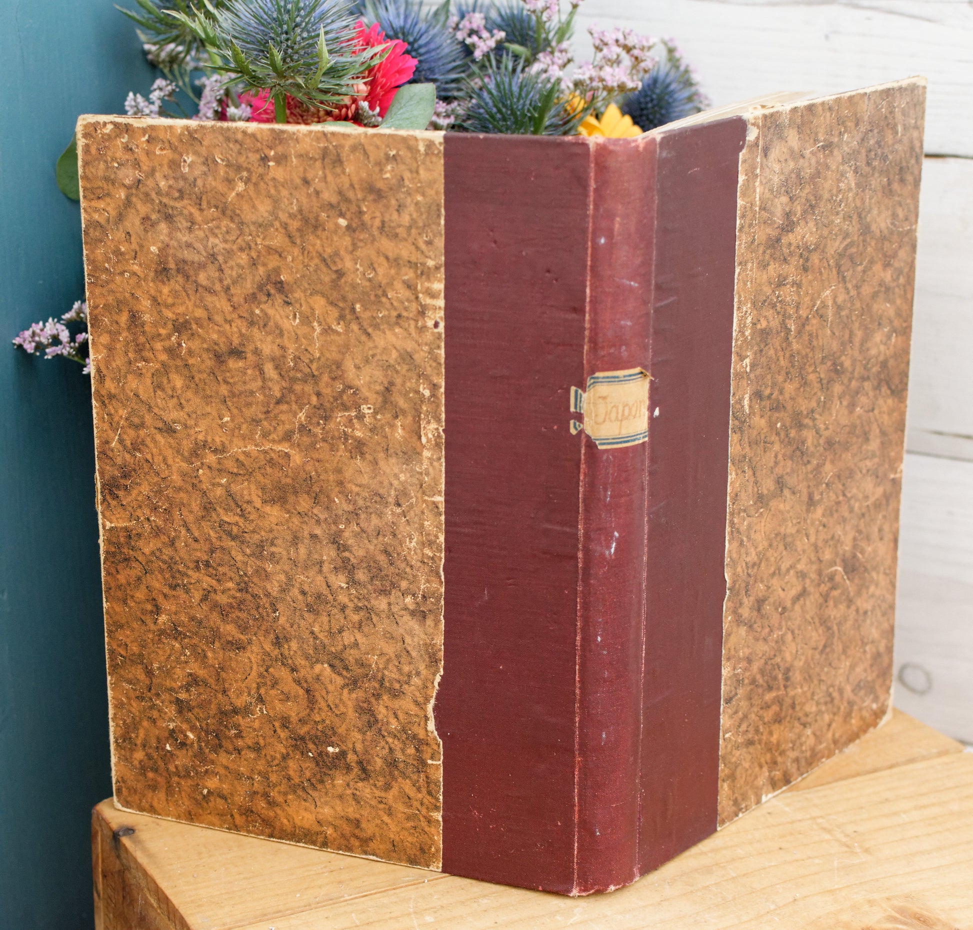 1908 Au Japon Choses Vues by Clive Holland Published by Vuibert et Nomy PARIS French Antique Collectible Illustrated Handmade Hardcover Book Livre