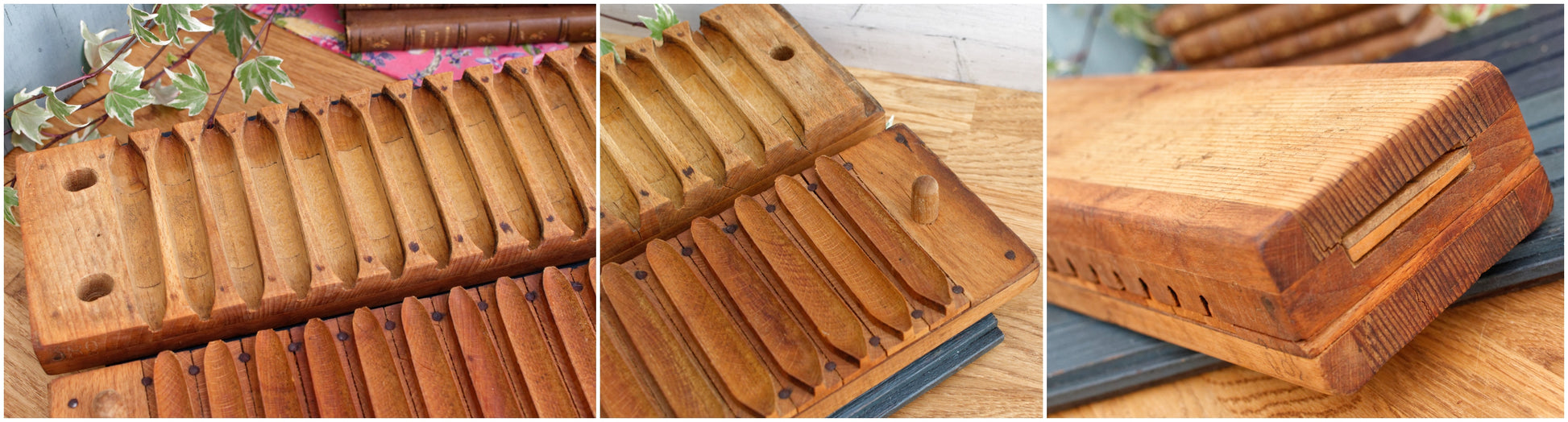 Antique Collectible Wooden Cigar Mold Press Germany L.BEZEMER Zn HELMOND HOLLAND N#5690 20 Tobacco Mold