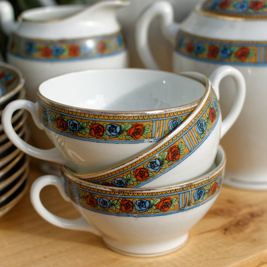 Fine French Vintage Porcelain Limoges France Coffee Tea Service