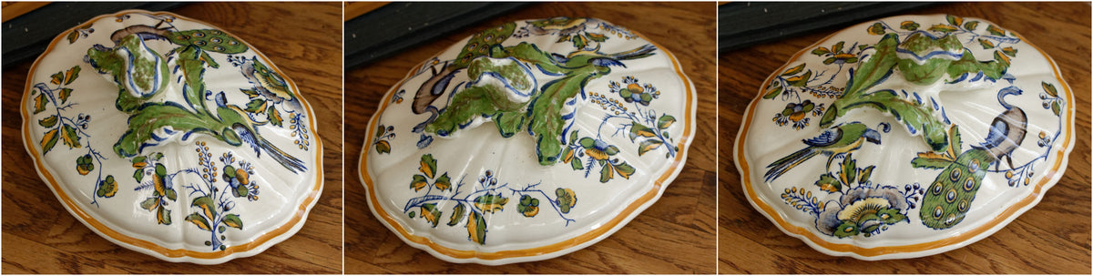 Belgian Soup Tureen Soupiere Ironstone LA LOUVIERE Boch Freres Fabrication Belge Made in Belgium 1836 