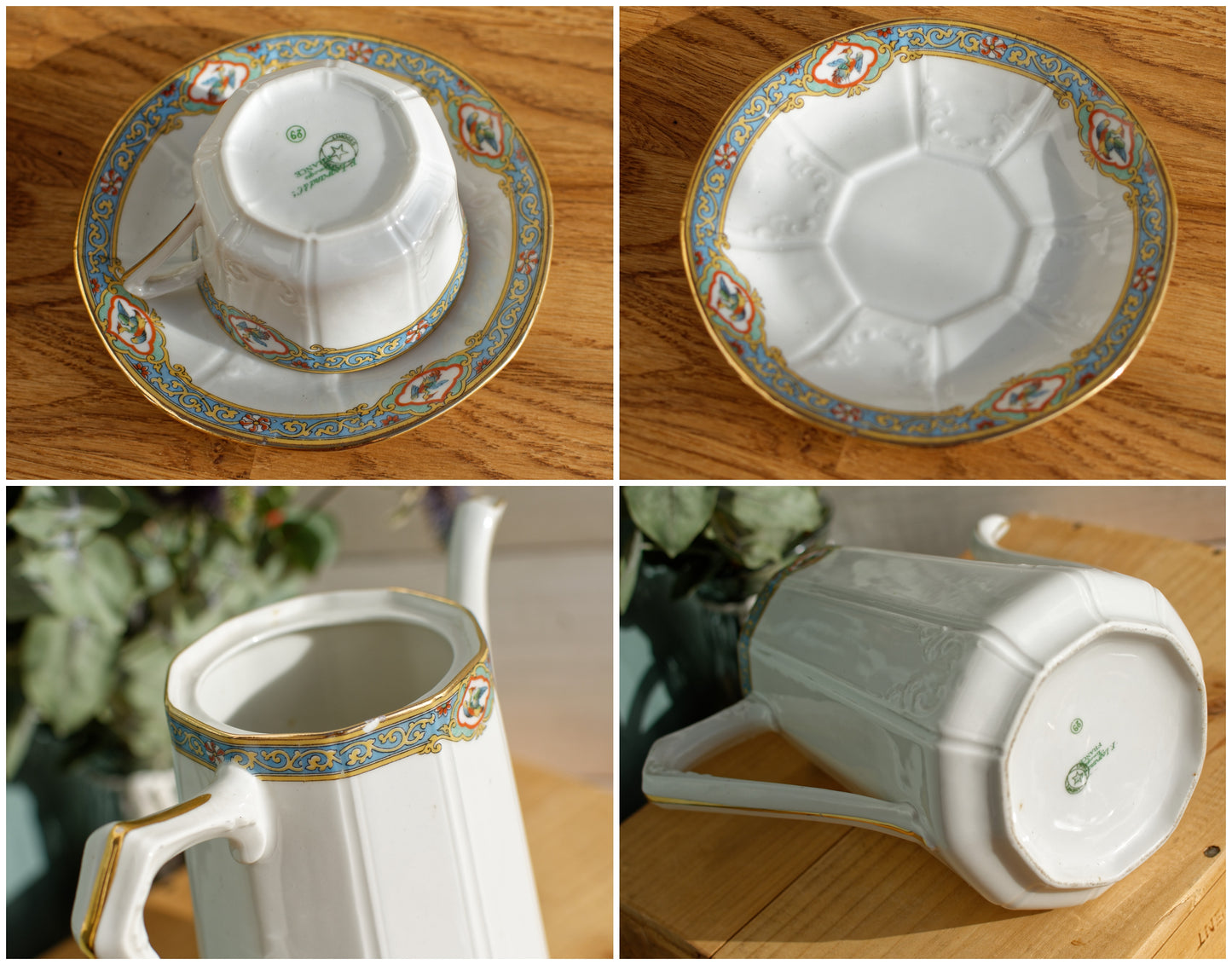 F.Legrand & Cie Limoges France Fine Porcelain Coffee Tea Service