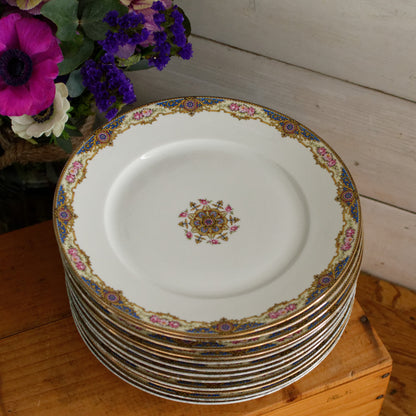 1920s F. Legrand & Cie LIMOGES France French Antique Fine Porcelain Dinner Plate "Assiette"