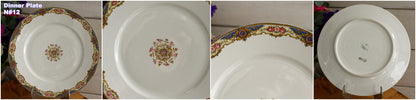 1920s F. Legrand & Cie LIMOGES France French Antique Fine Porcelain Dinner Plate "Assiette"