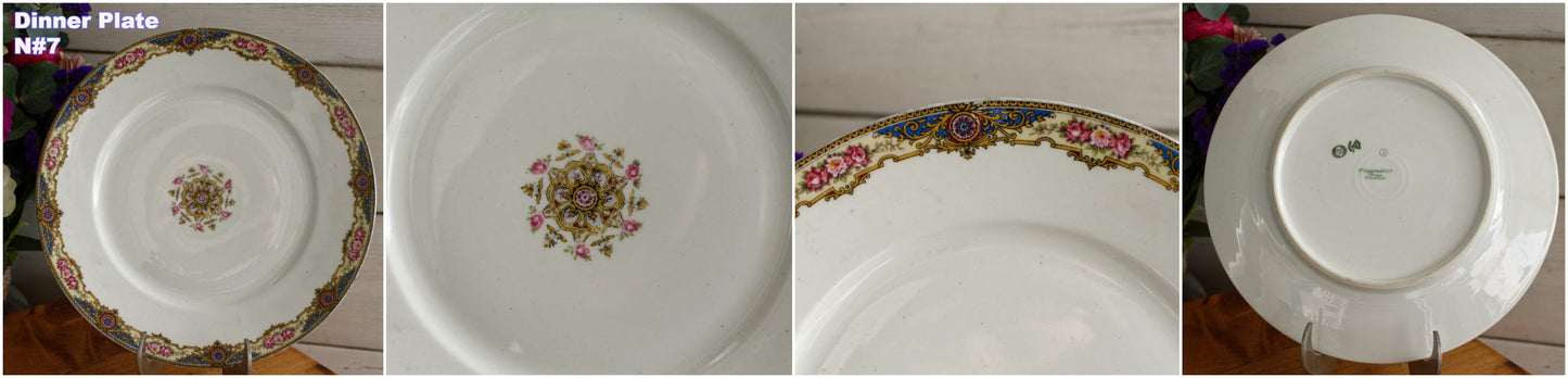 1920s F. Legrand & Cie LIMOGES France French Antique Fine Porcelain Dinner Plate "Assiette"