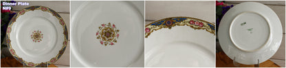 1920s ~ F. Legrand & Cie LIMOGES France ~ French Antique Fine Porcelain Dinner Plate "Assiette"