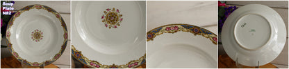 1920s F. Legrand & Cie LIMOGES France French Antique Fine Porcelain Soup Plate "Assiette Creuse"