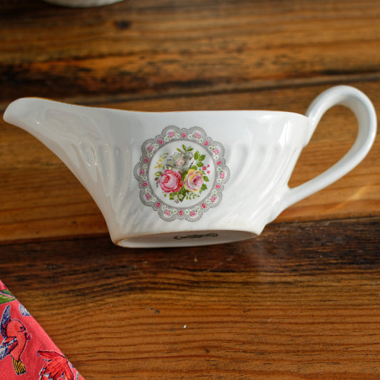 1930s ~ K&G (Keller et Guérin) Luneville ~ French Antique Ironstone Floral Porcelain Floral Serving Piece ~ Terre de Fer